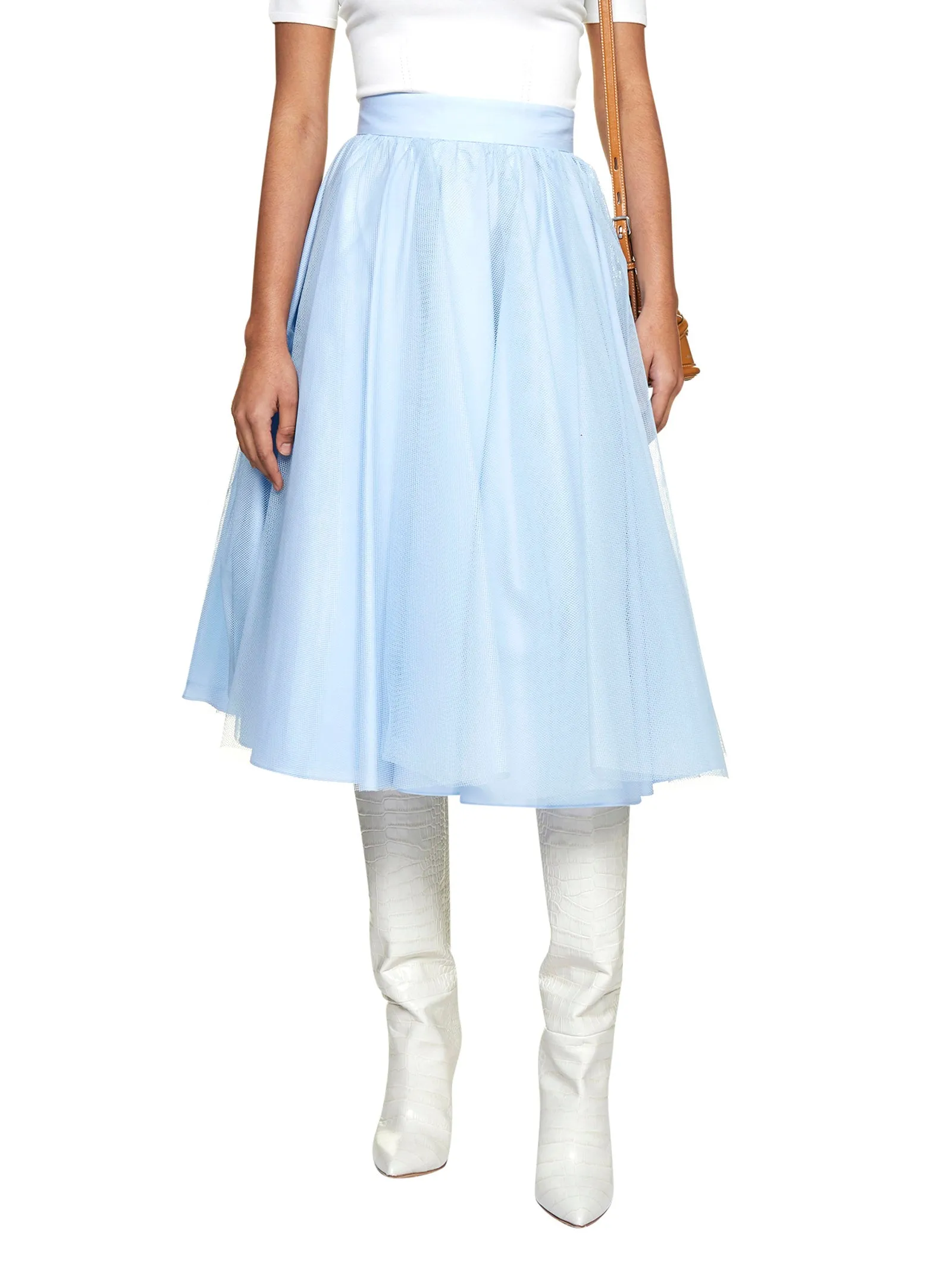 Alexander McQueen Tulle Midi Skirt