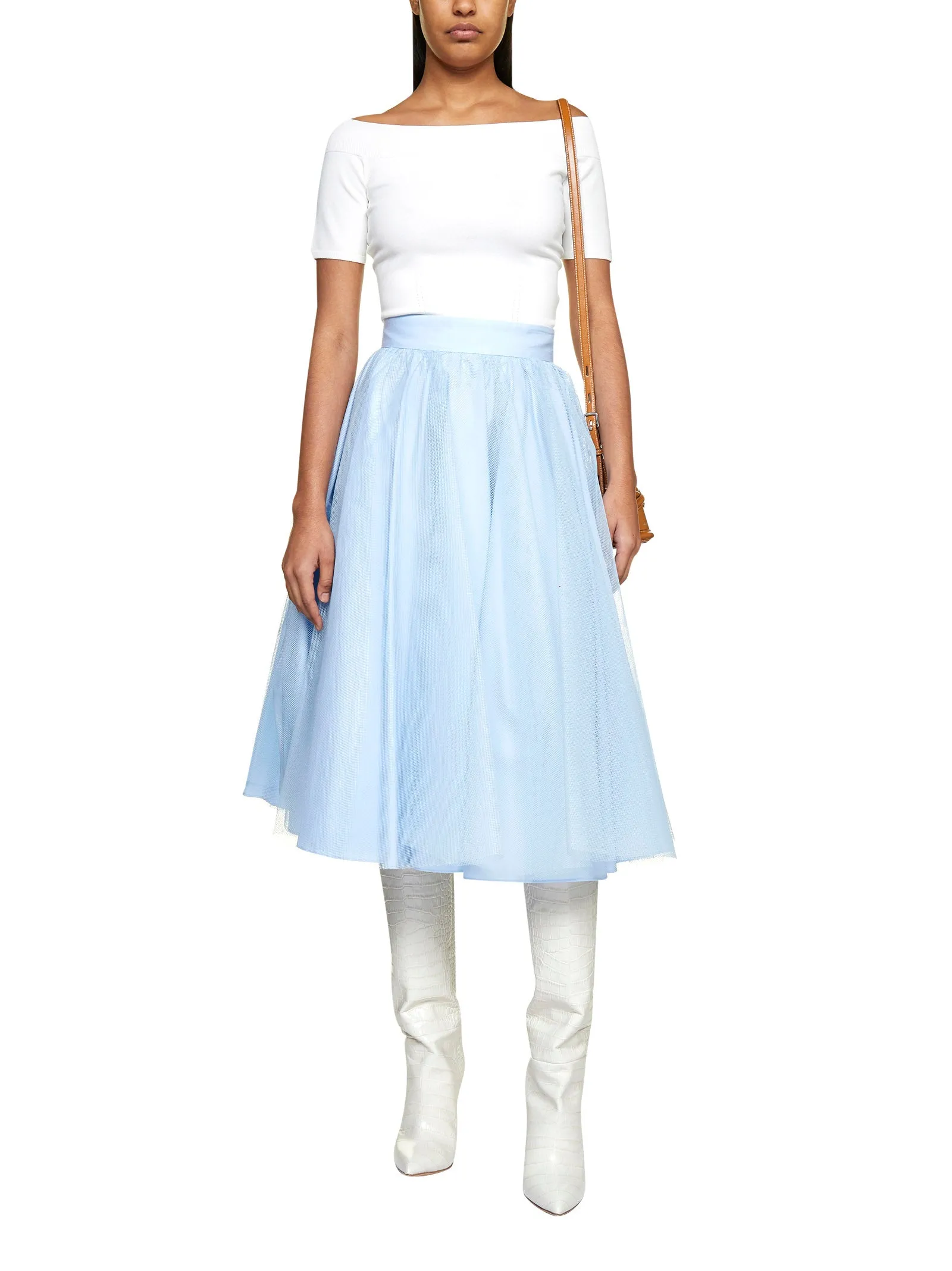 Alexander McQueen Tulle Midi Skirt