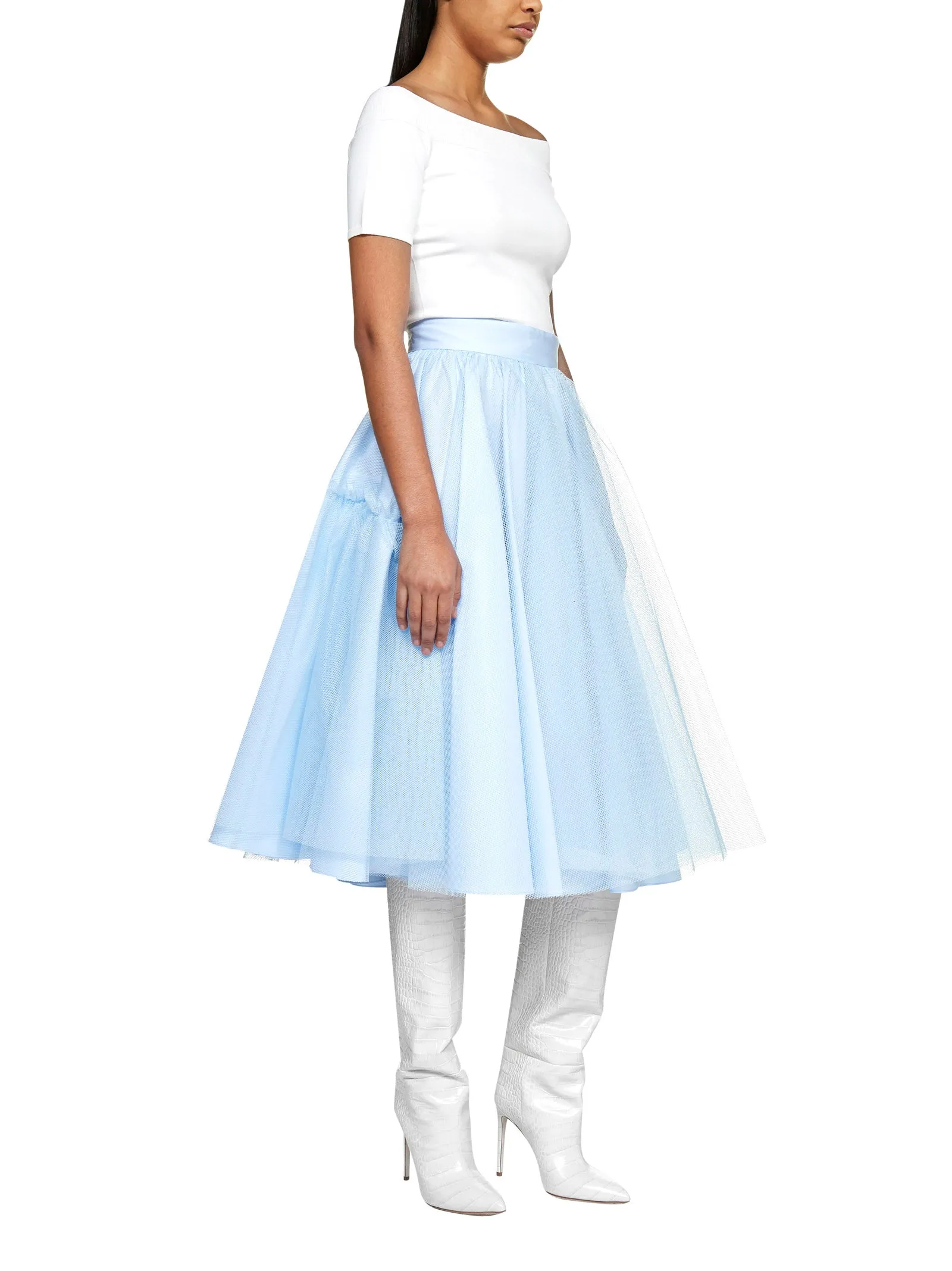 Alexander McQueen Tulle Midi Skirt