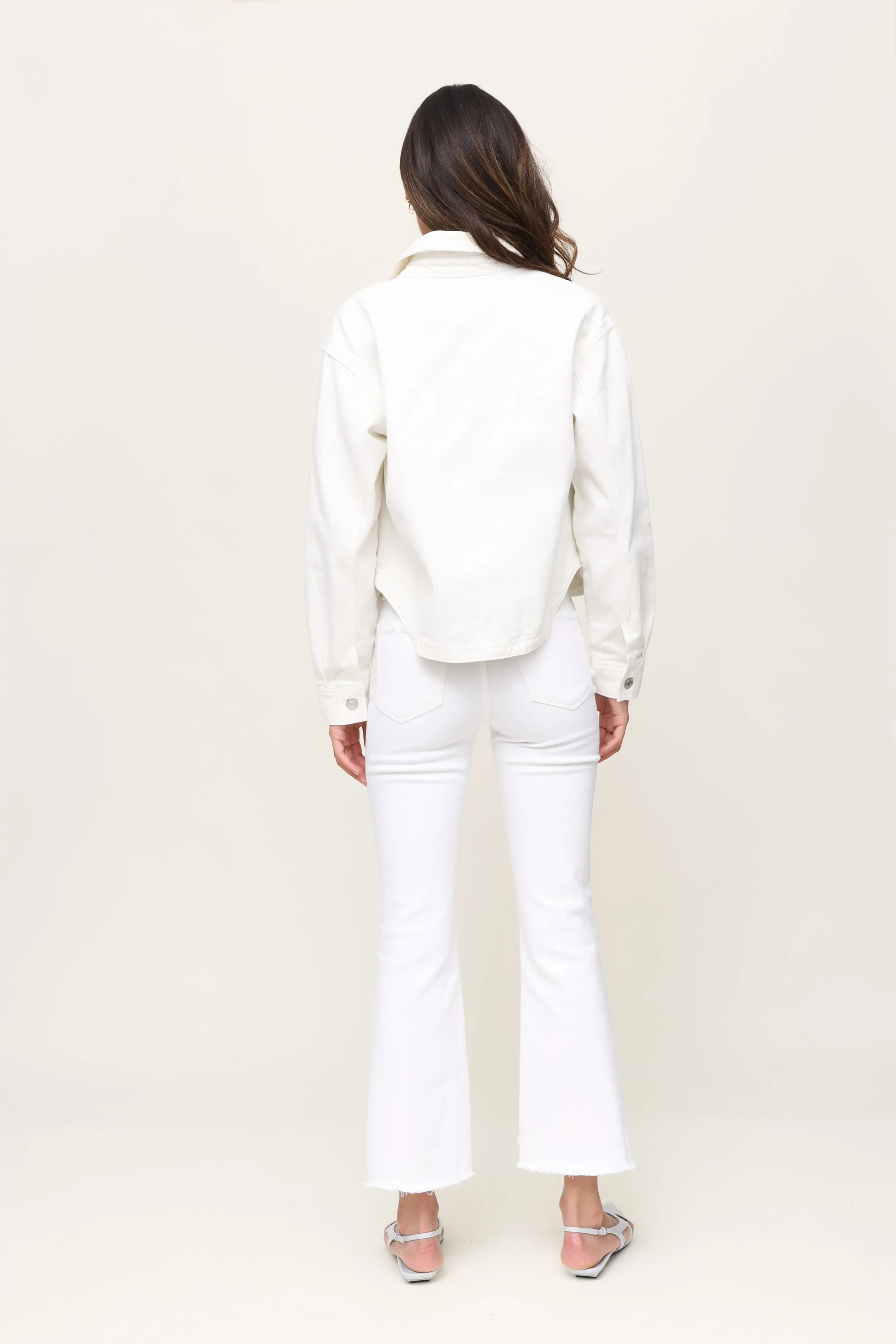 All Day White Denim Jacket