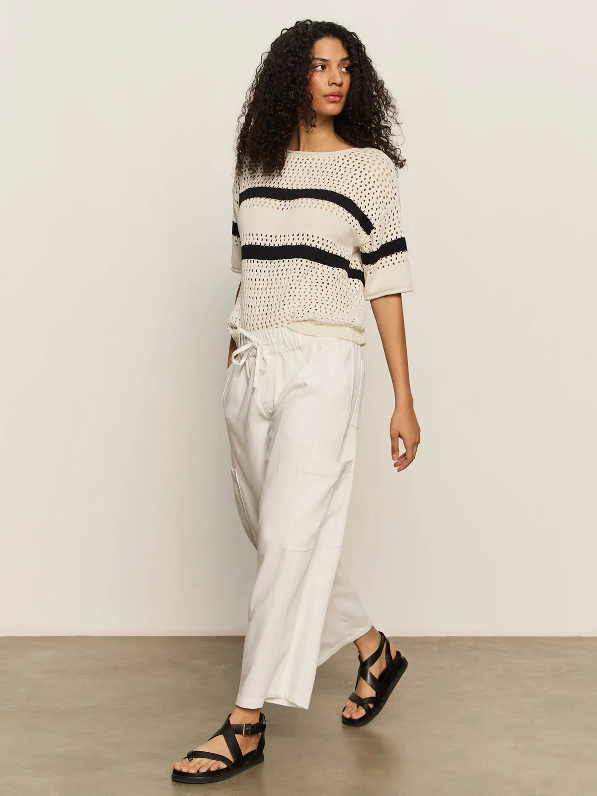 Area Standard Rise Pant Bleached White