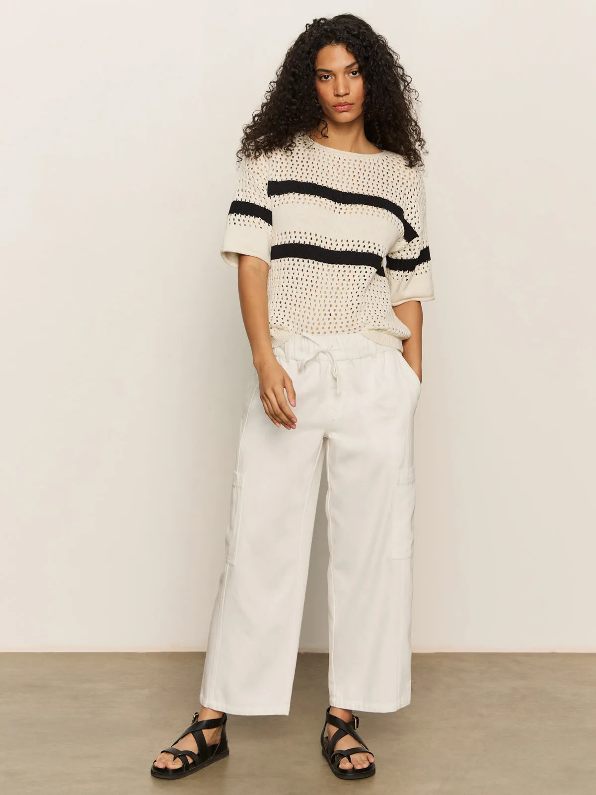Area Standard Rise Pant Bleached White