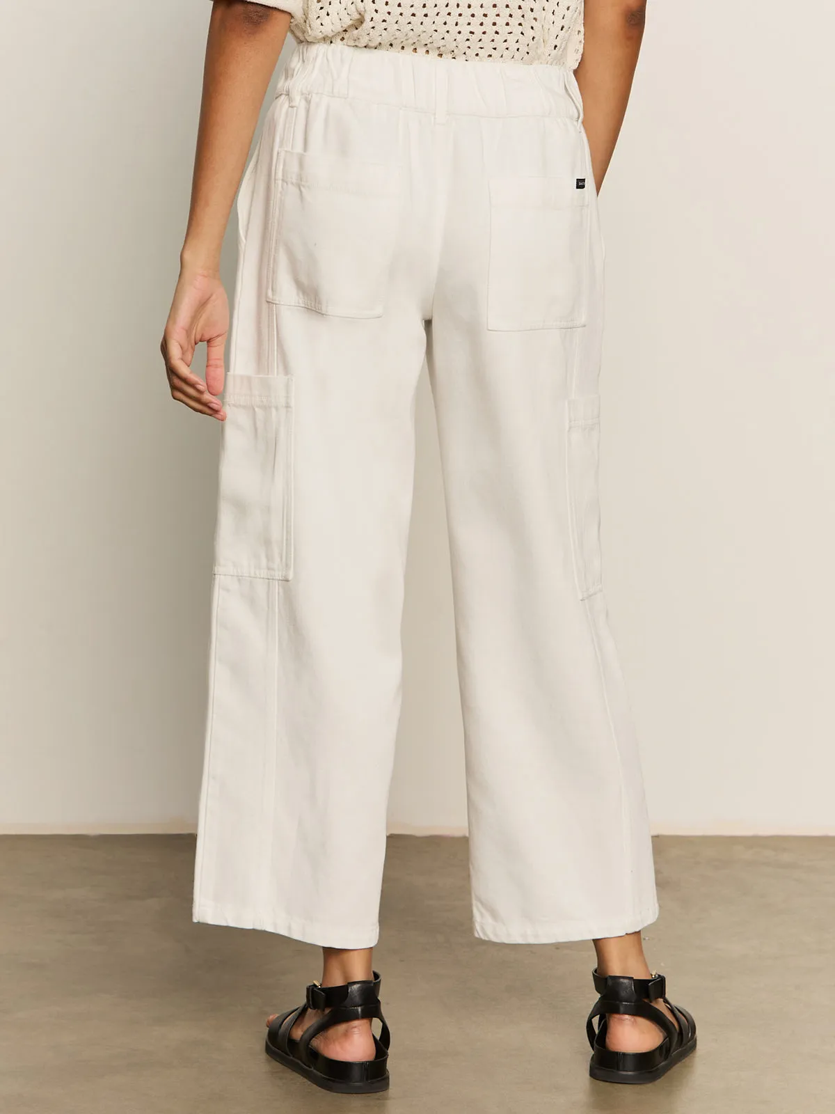 Area Standard Rise Pant Bleached White