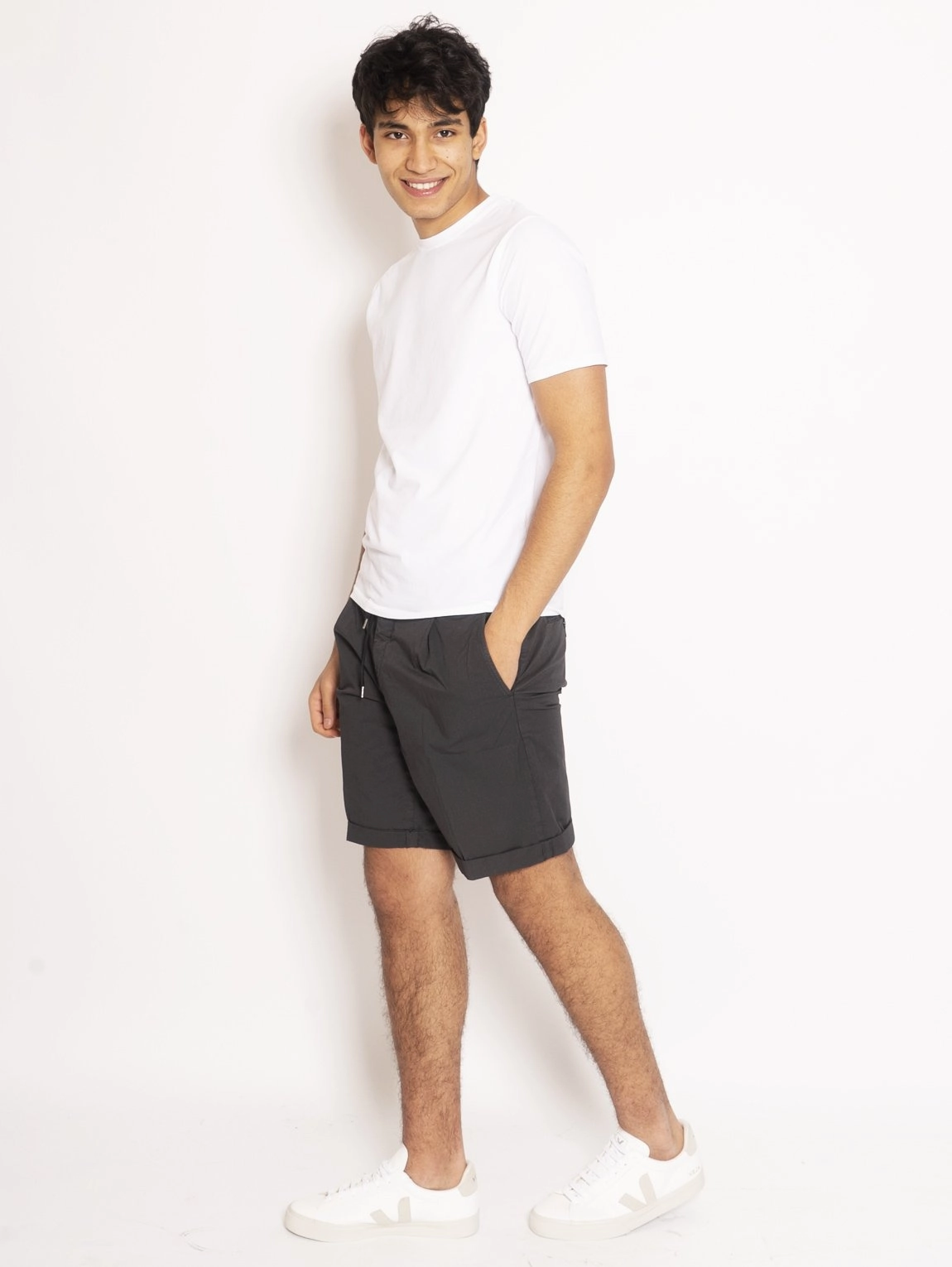 Bermuda with Drawstring Gray