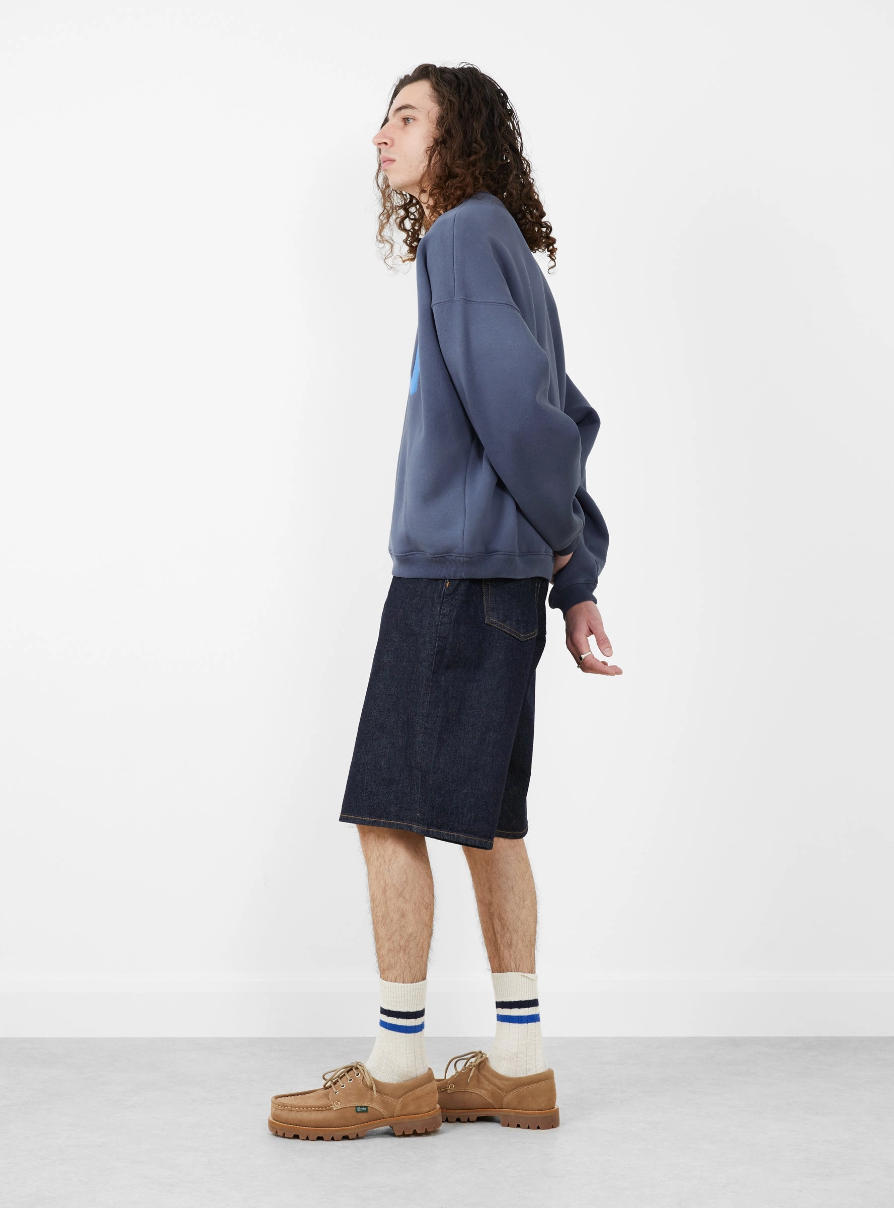Big Ol Denim Shorts Rinsed Indigo