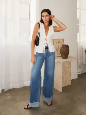 Blossom Tie Front Top