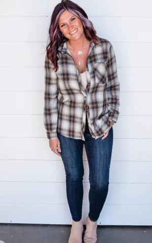 Boyfriend Flannel Shirt - Final Sale*
