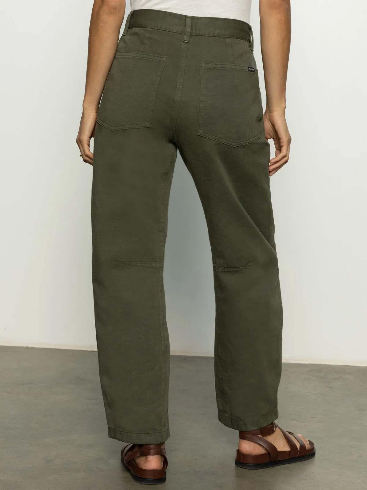 Boyfriend Utility High Rise Pant Kalamata