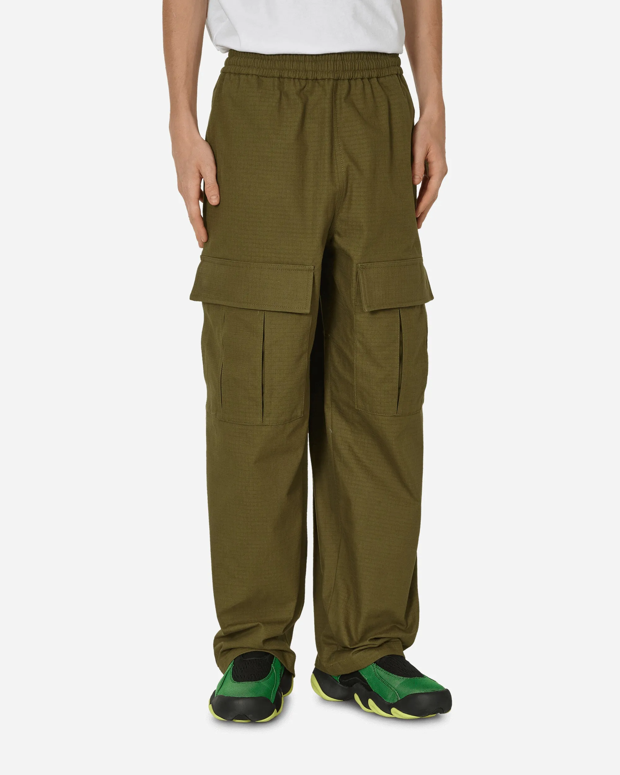 Cargo Trousers Olive Green