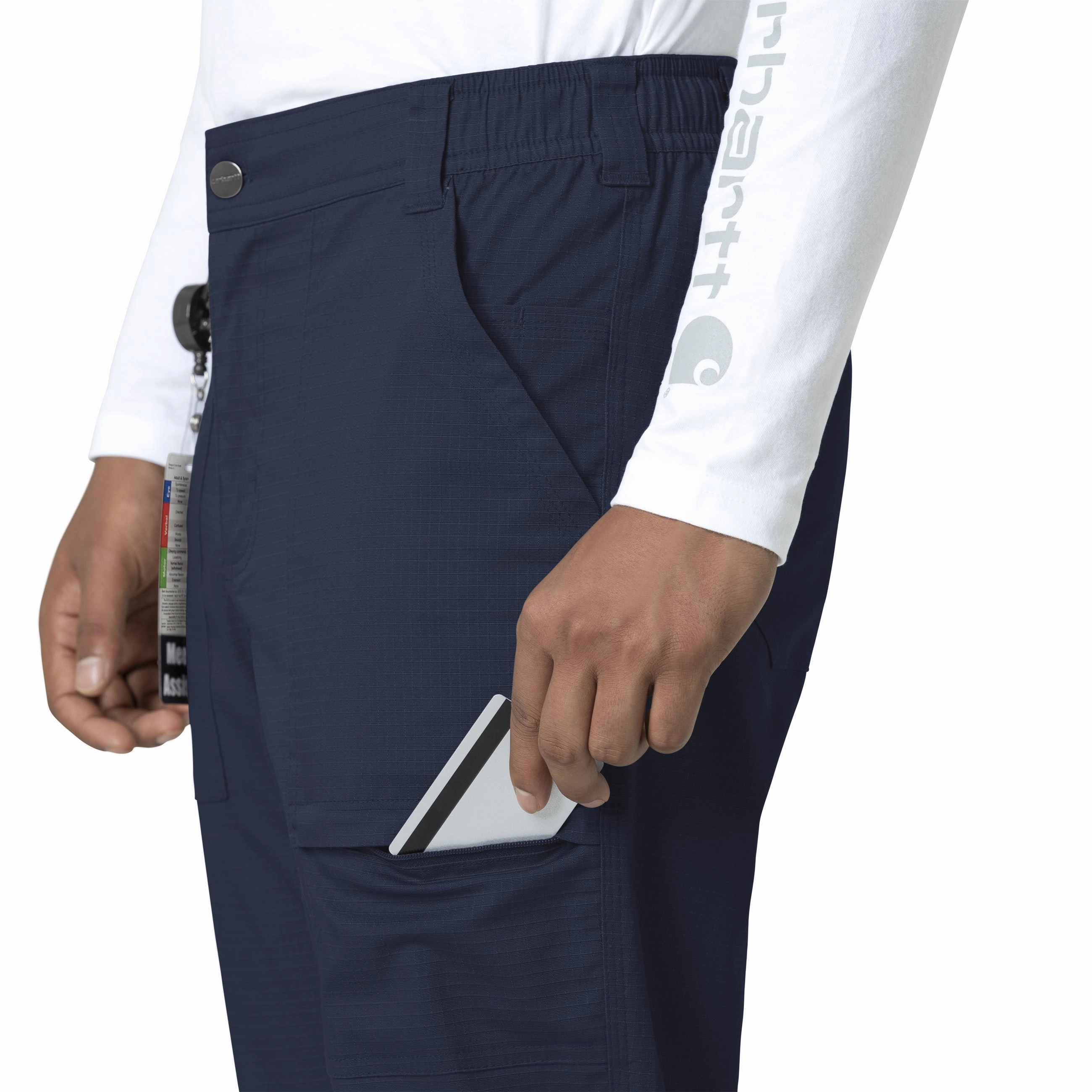 Carhartt Rugged Flex Ripstop Men's Straight Leg Scrub Pant - Navy