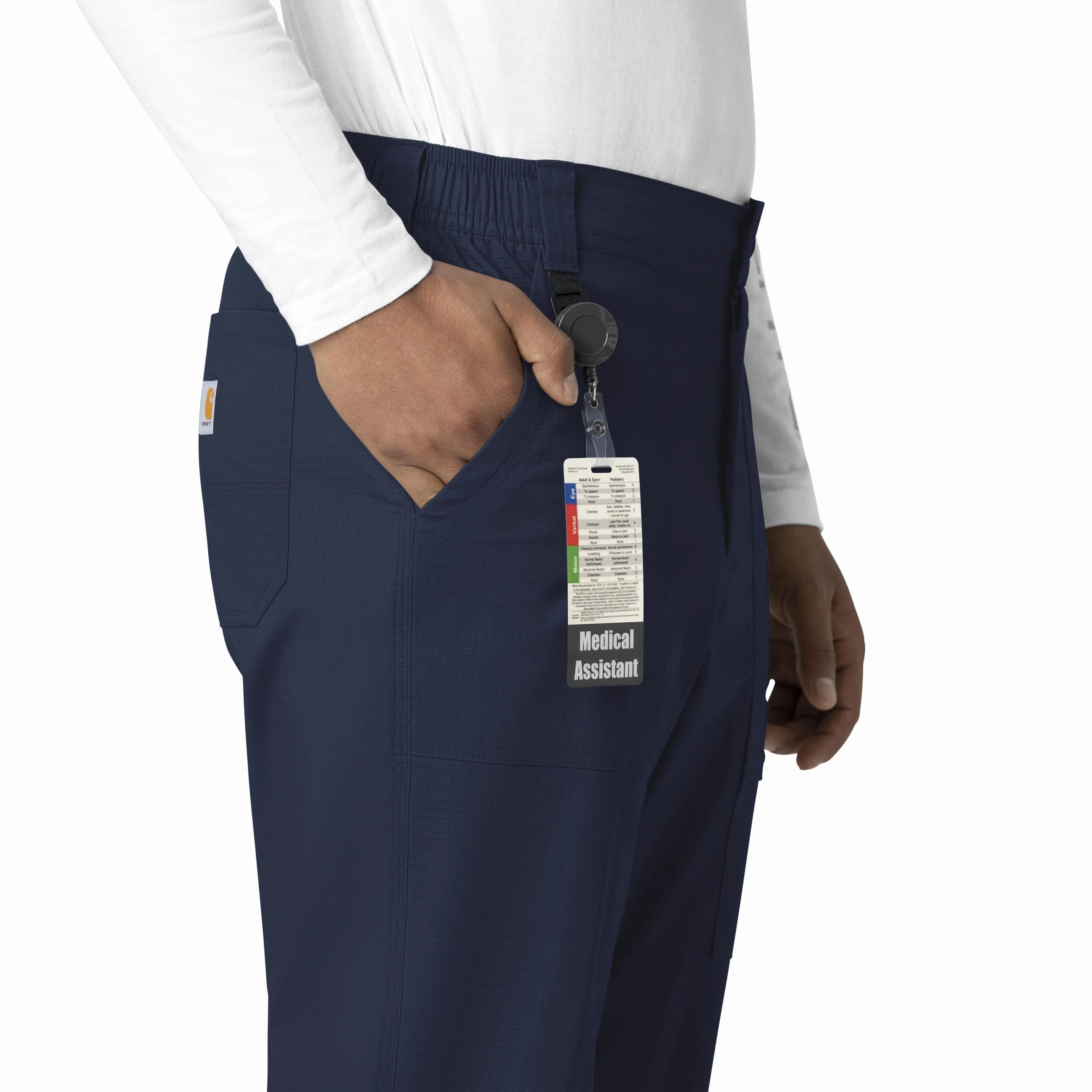 Carhartt Rugged Flex Ripstop Men's Straight Leg Scrub Pant - Navy