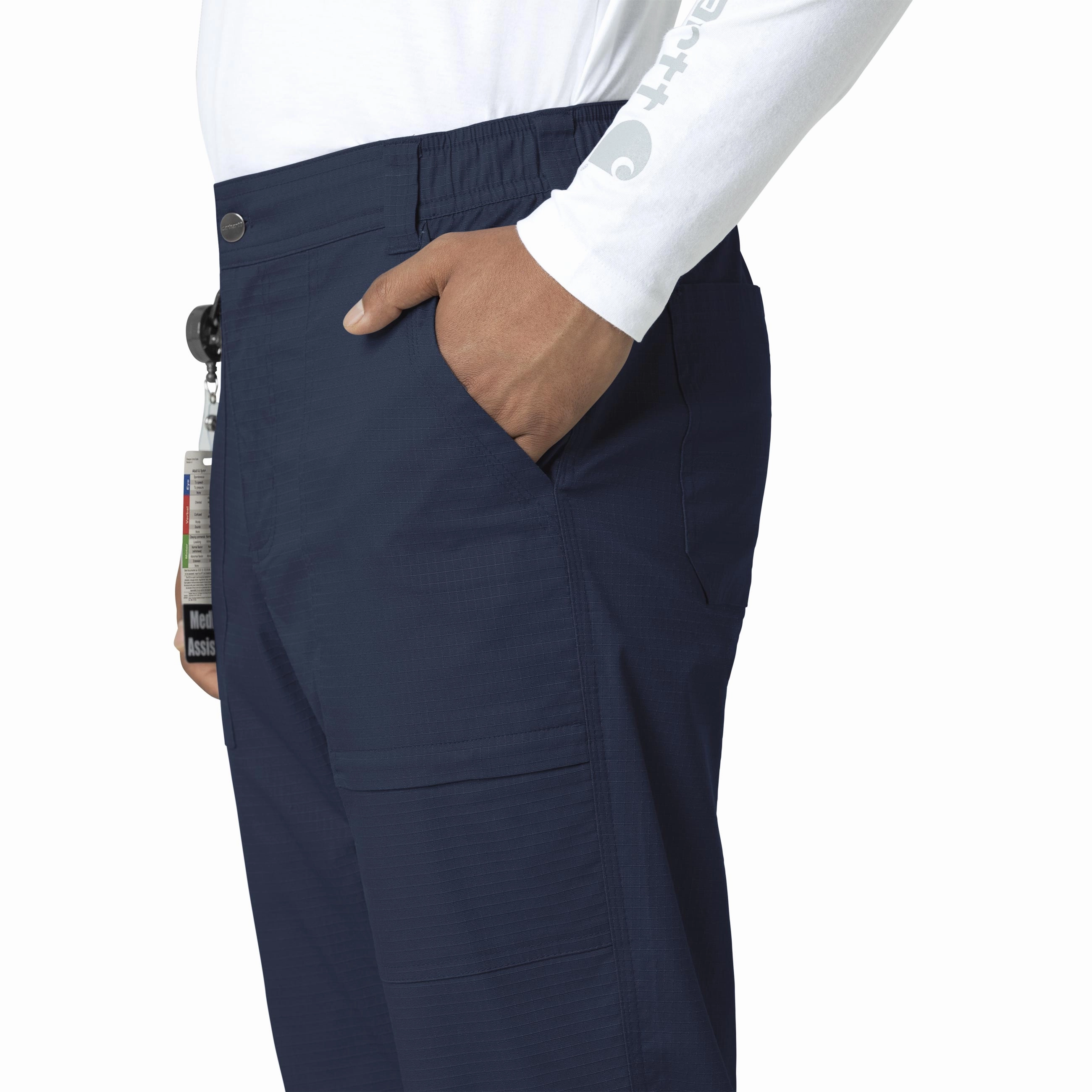 Carhartt Rugged Flex Ripstop Men's Straight Leg Scrub Pant - Navy