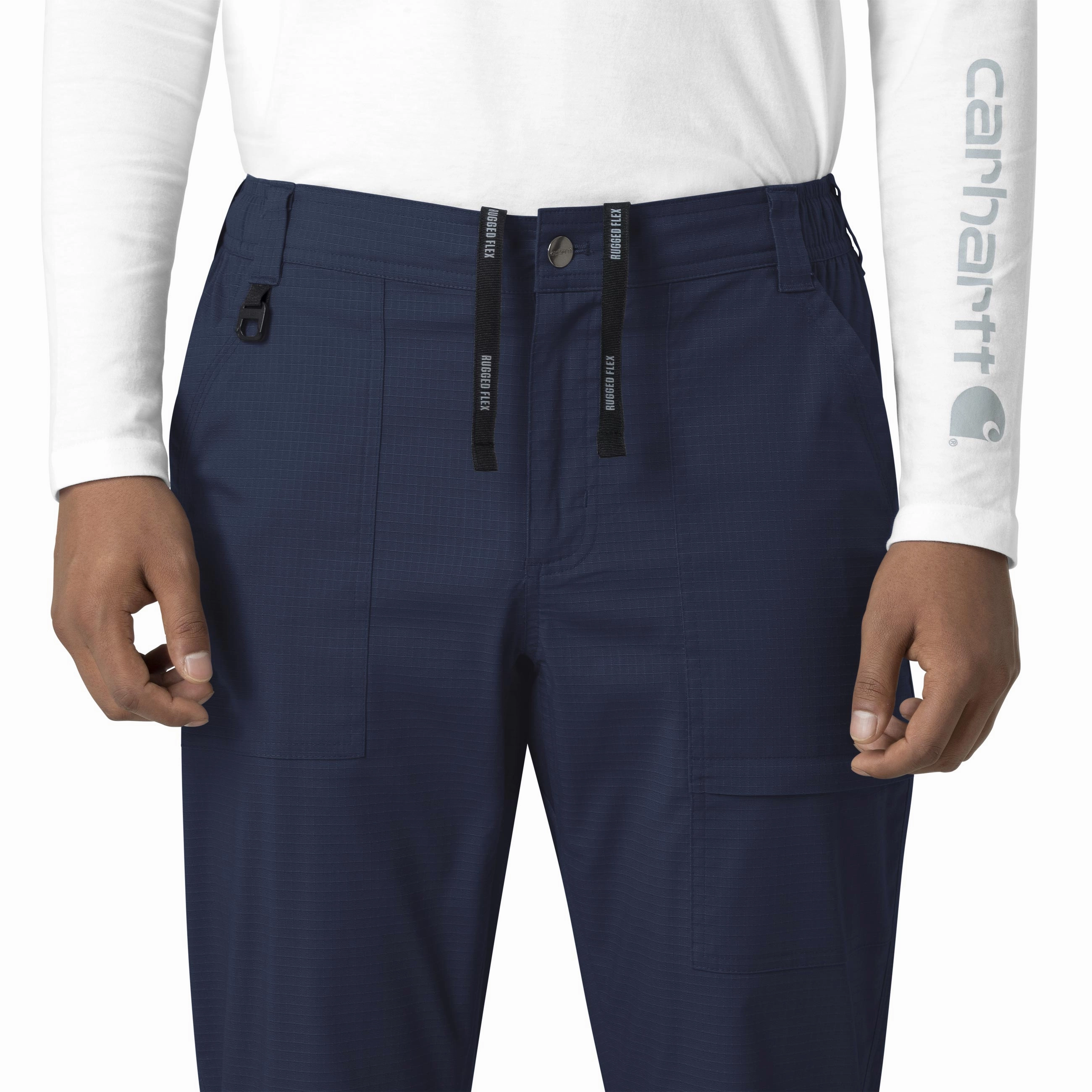 Carhartt Rugged Flex Ripstop Men's Straight Leg Scrub Pant - Navy
