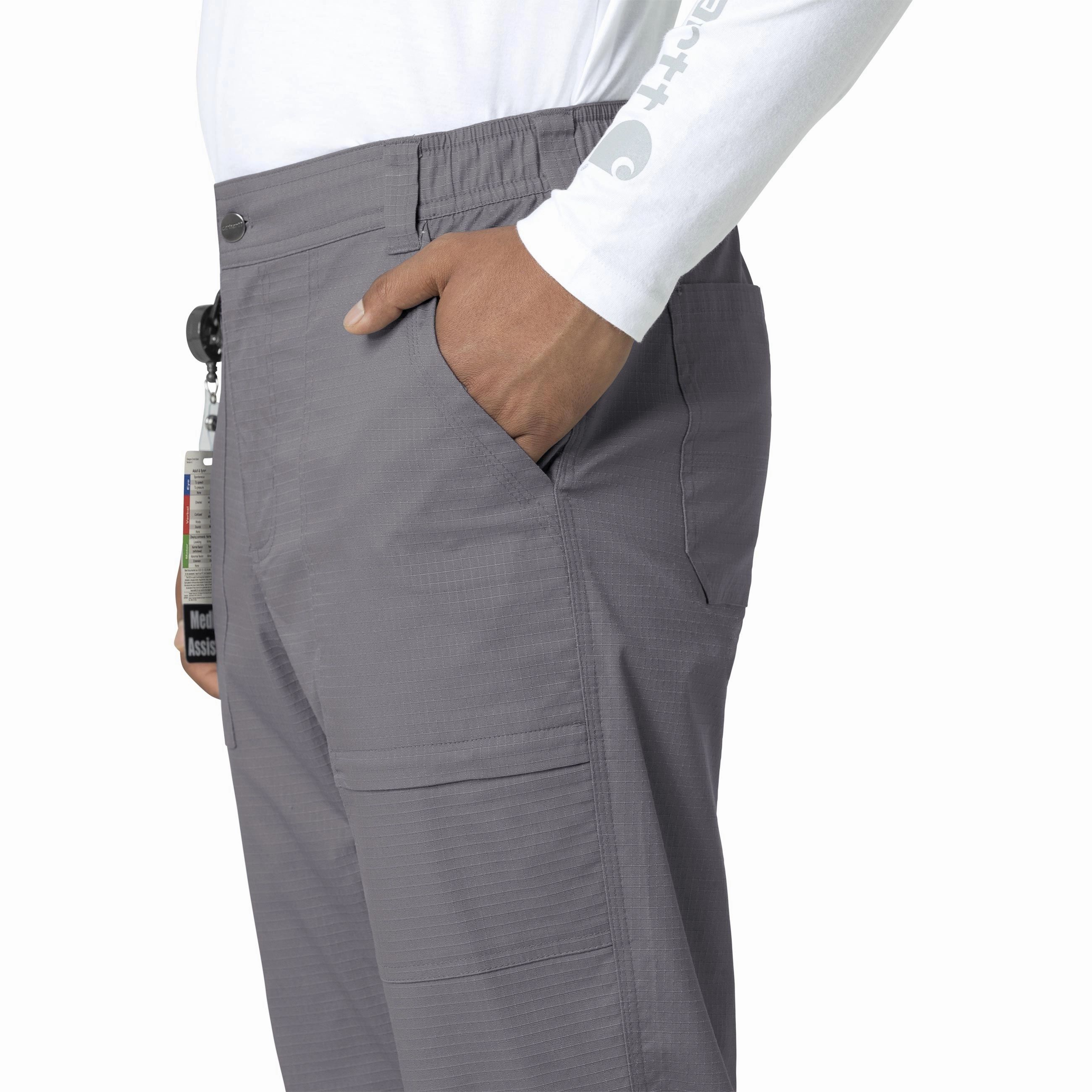Carhartt Rugged Flex Ripstop Men's Straight Leg Scrub Pant - Pewter