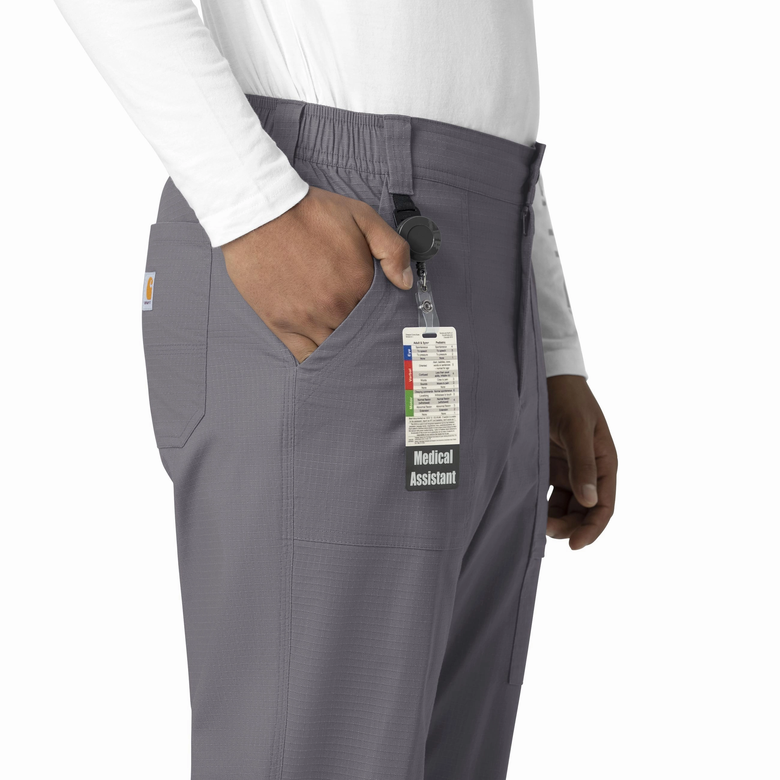 Carhartt Rugged Flex Ripstop Men's Straight Leg Scrub Pant - Pewter