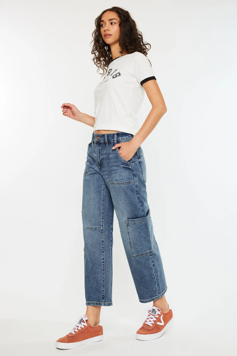 Charly Low Slung Barrel Jeans