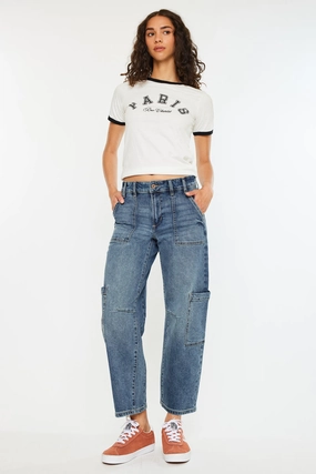 Charly Low Slung Barrel Jeans