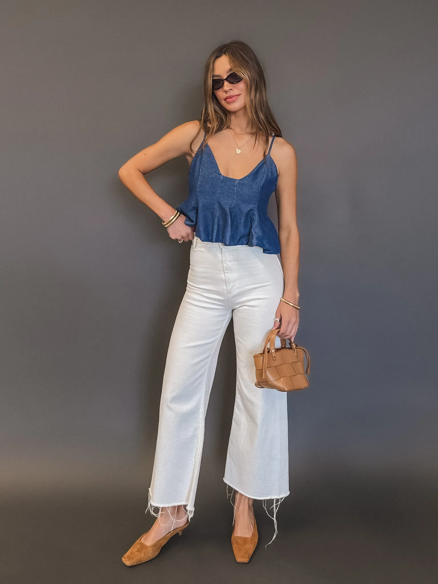 Charmer Denim Top