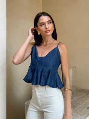 Charmer Denim Top