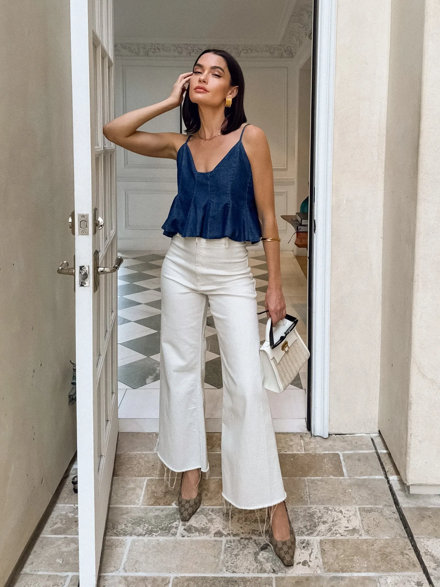 Charmer Denim Top