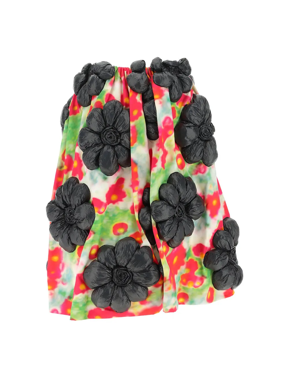 Comme des Garçons Daisies Floral Midi Skirt