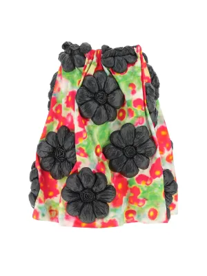 Comme des Garçons Daisies Floral Midi Skirt