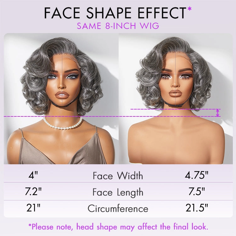 Crazy Wednesday | Mature Boss Salt and Pepper Bouncy Egg Curls Glueless Minimalist HD Lace Grey Wig