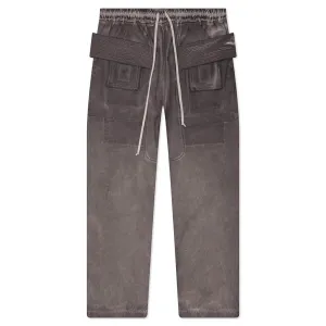Creatch Wide Cargo Drawstring Pants - Dust