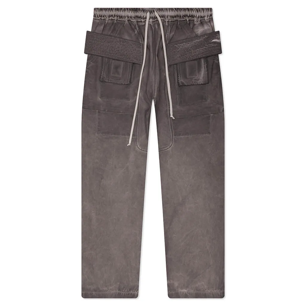 Creatch Wide Cargo Drawstring Pants - Dust