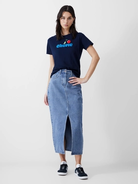 Denim Midi Skirt