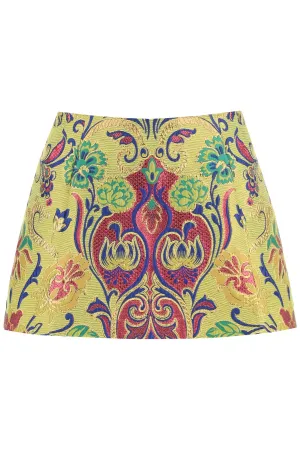 Dolce & Gabbana All-Over Floral Embroidery Mini Skirt