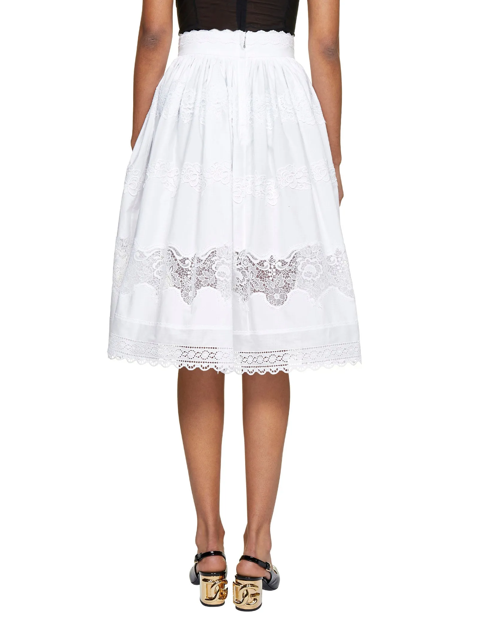 Dolce & Gabbana Embroidered Midi Skirt