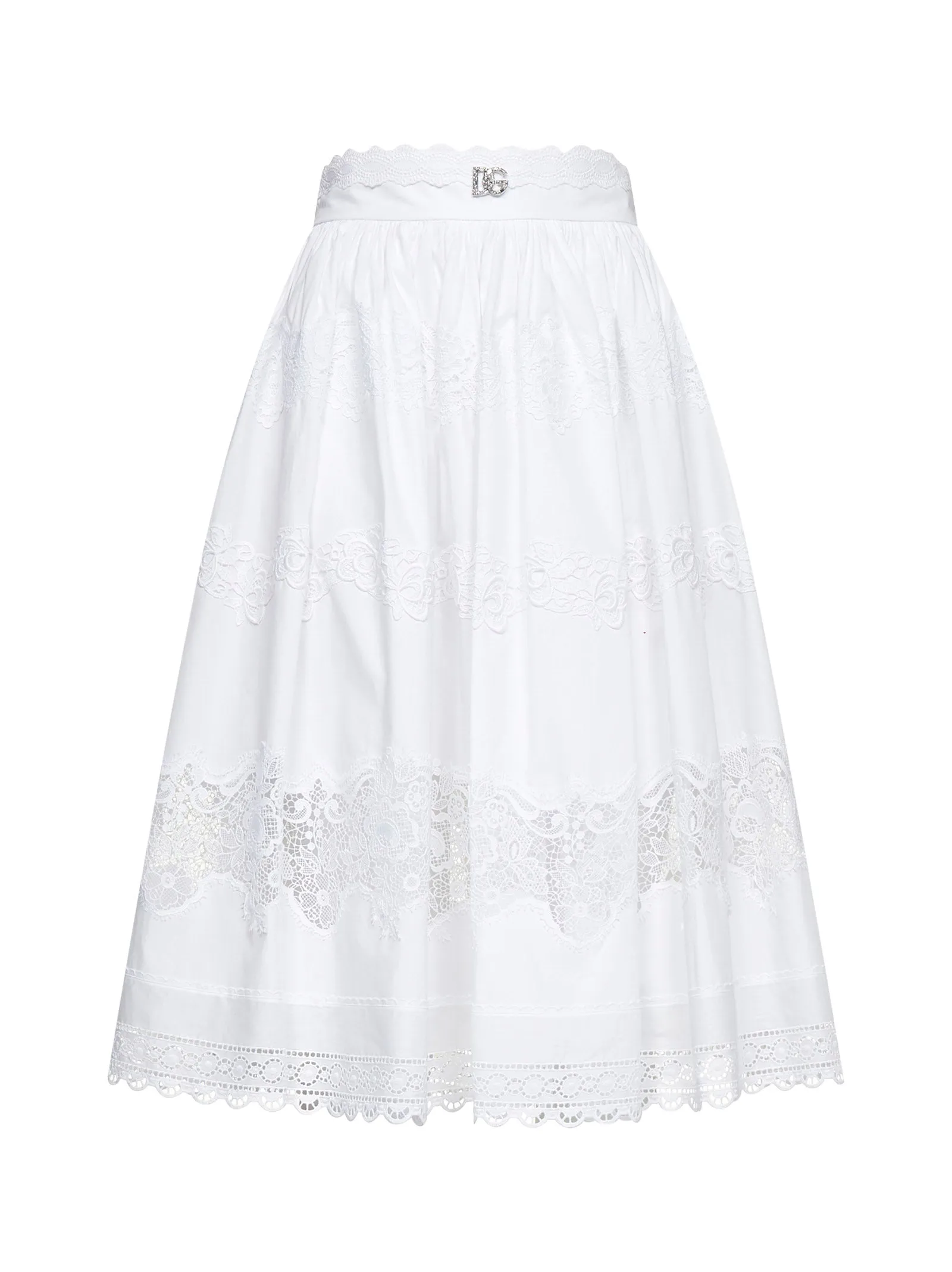 Dolce & Gabbana Embroidered Midi Skirt