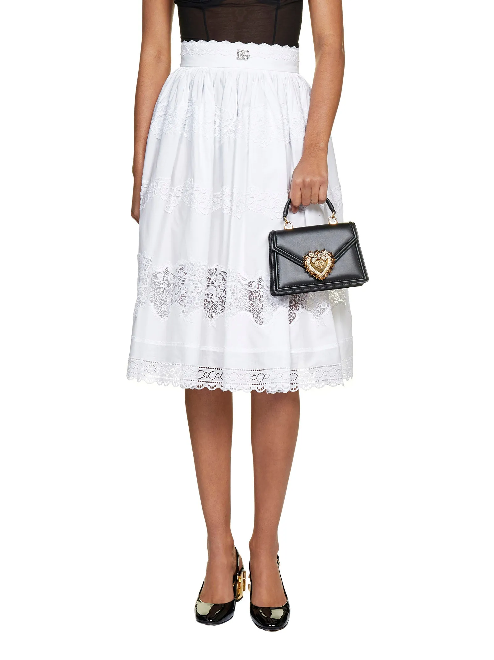 Dolce & Gabbana Embroidered Midi Skirt