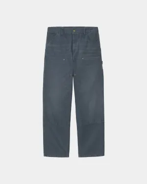 Double Knee Pant - Stone Canvas | Dusky Blue
