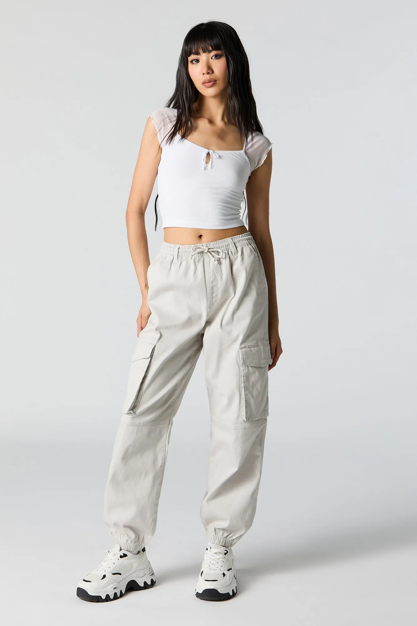 Drawstring Cargo Jogger
