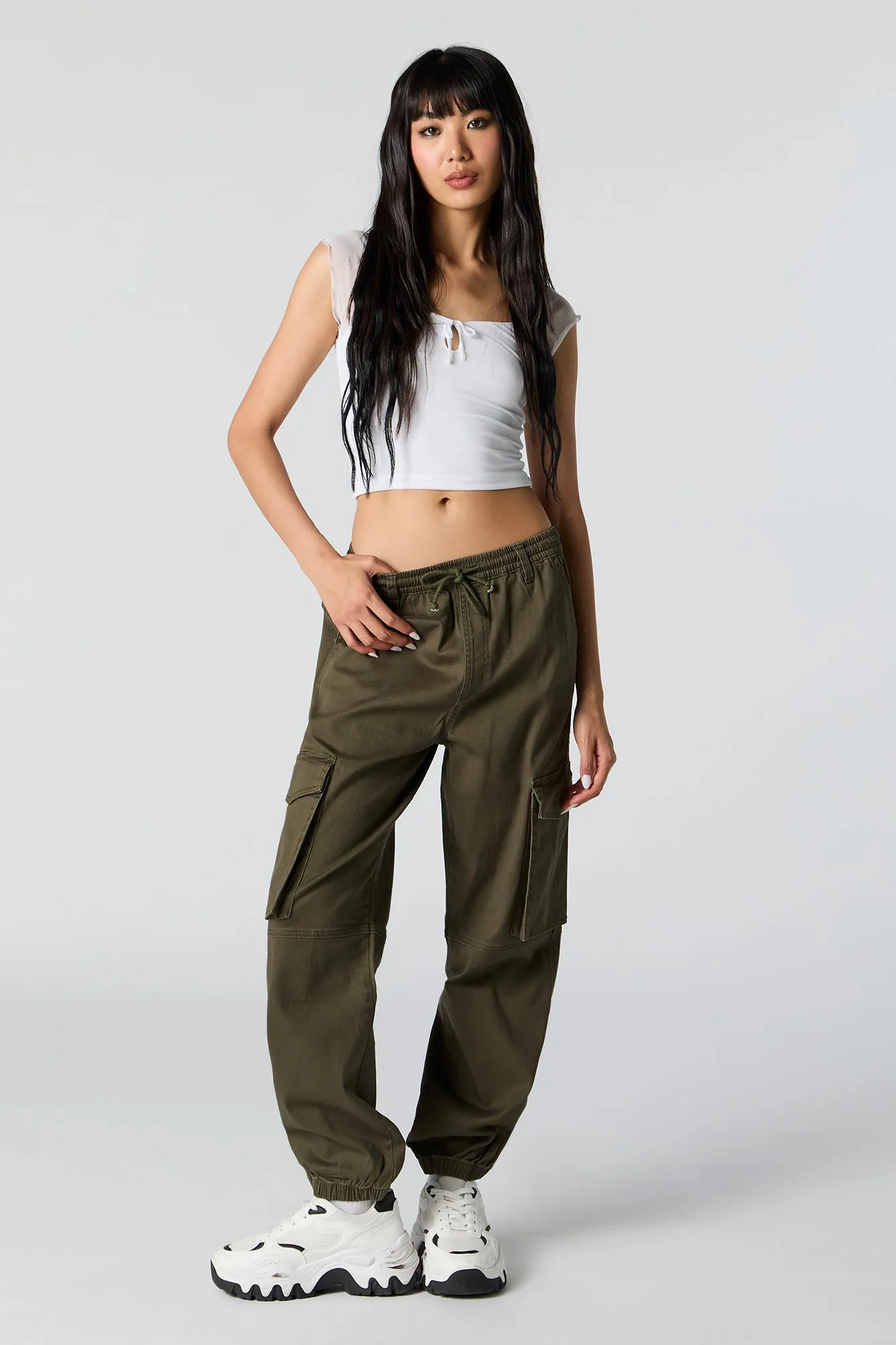 Drawstring Cargo Jogger
