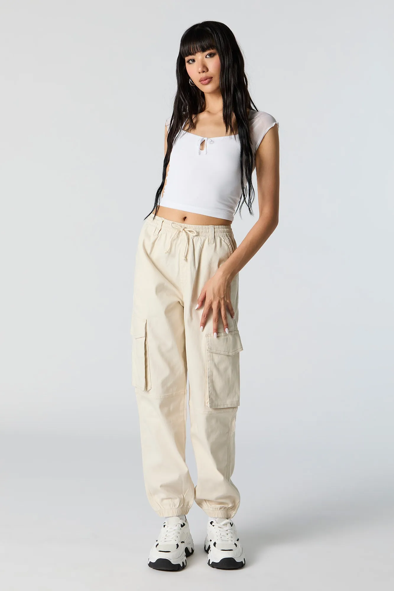 Drawstring Cargo Jogger