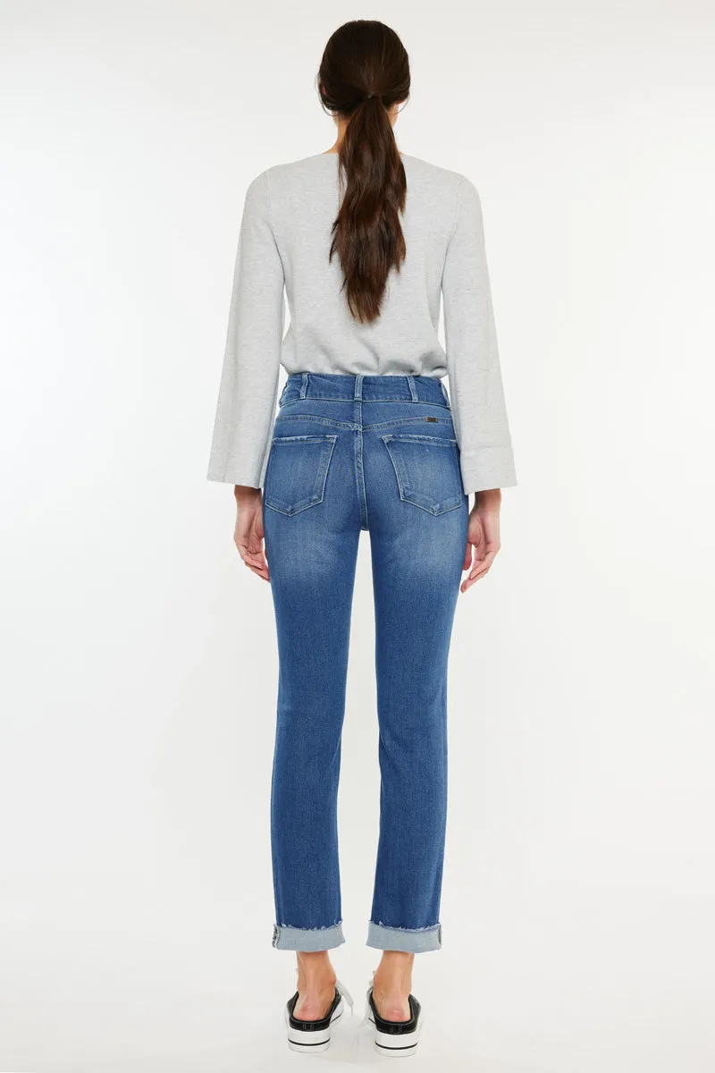 Esme Essentials High Rise Slim Straight Leg Jeans