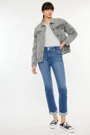 Esme Essentials High Rise Slim Straight Leg Jeans