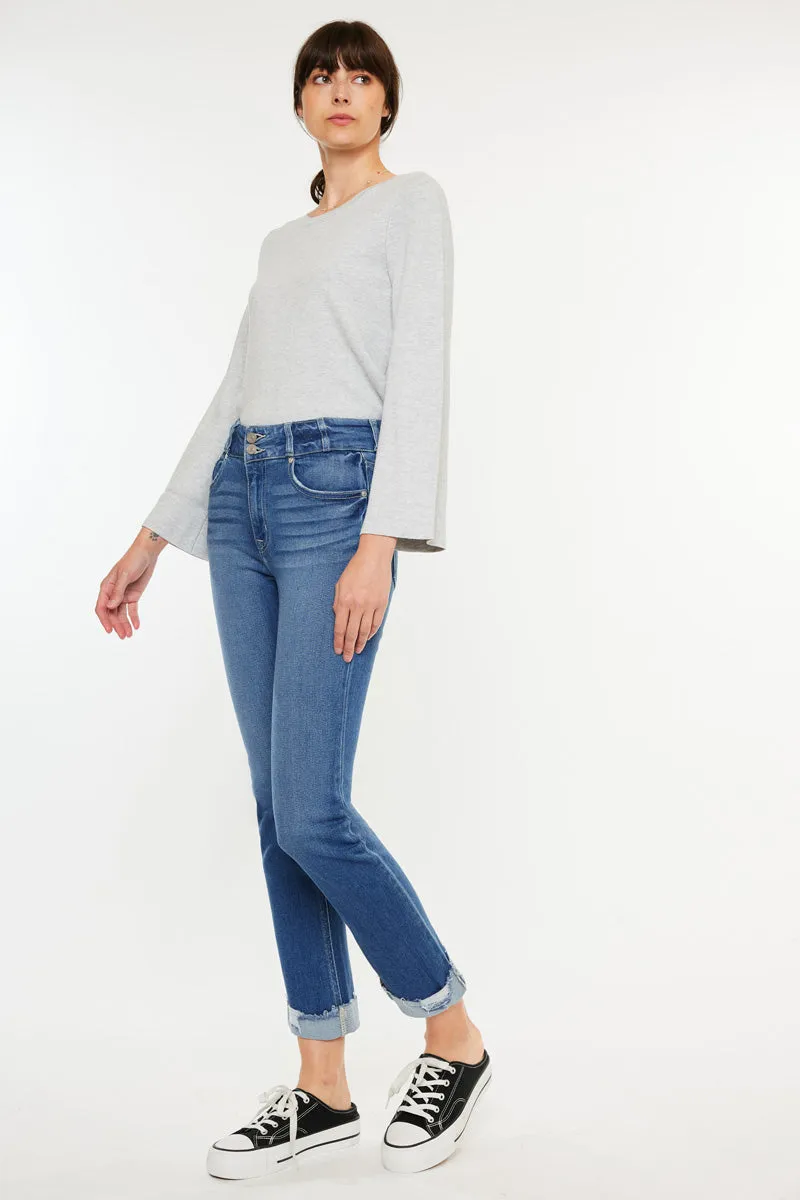 Esme Essentials High Rise Slim Straight Leg Jeans