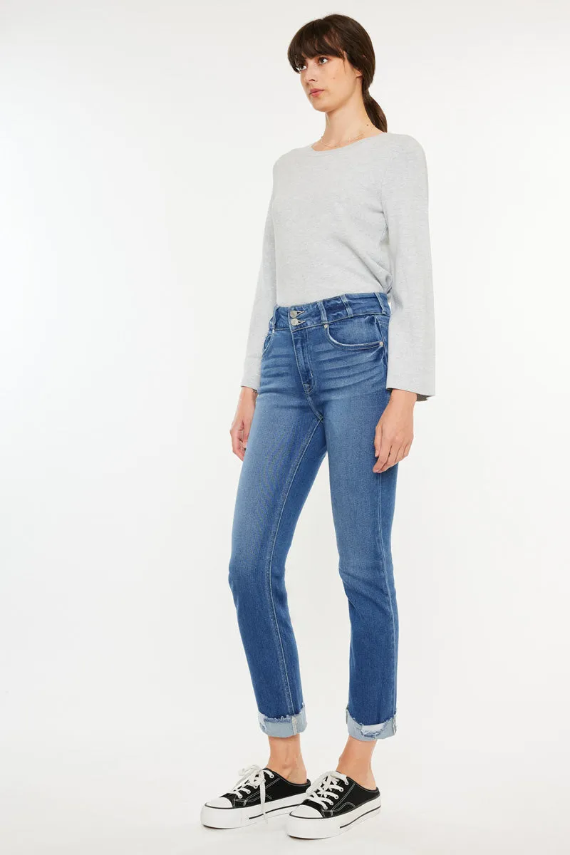 Esme Essentials High Rise Slim Straight Leg Jeans