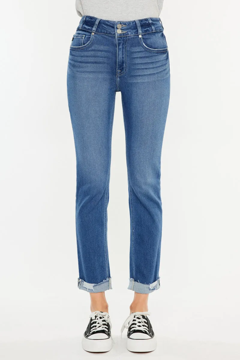 Esme Essentials High Rise Slim Straight Leg Jeans