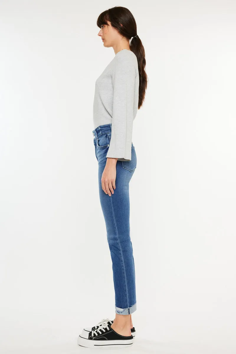Esme Essentials High Rise Slim Straight Leg Jeans