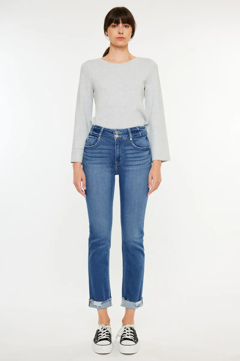 Esme Essentials High Rise Slim Straight Leg Jeans