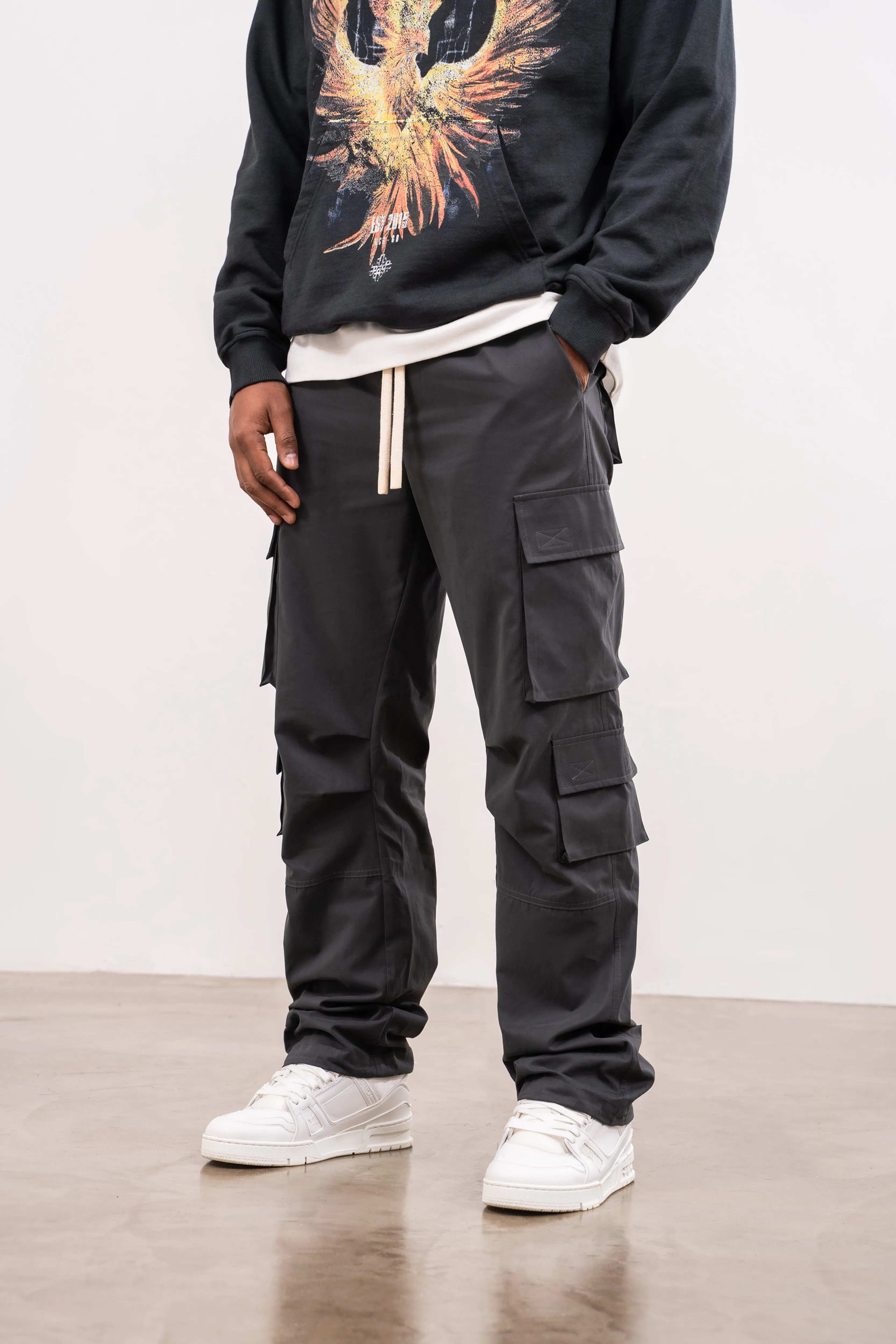 ESSENTIALS CARGO PANT - CHARCOAL