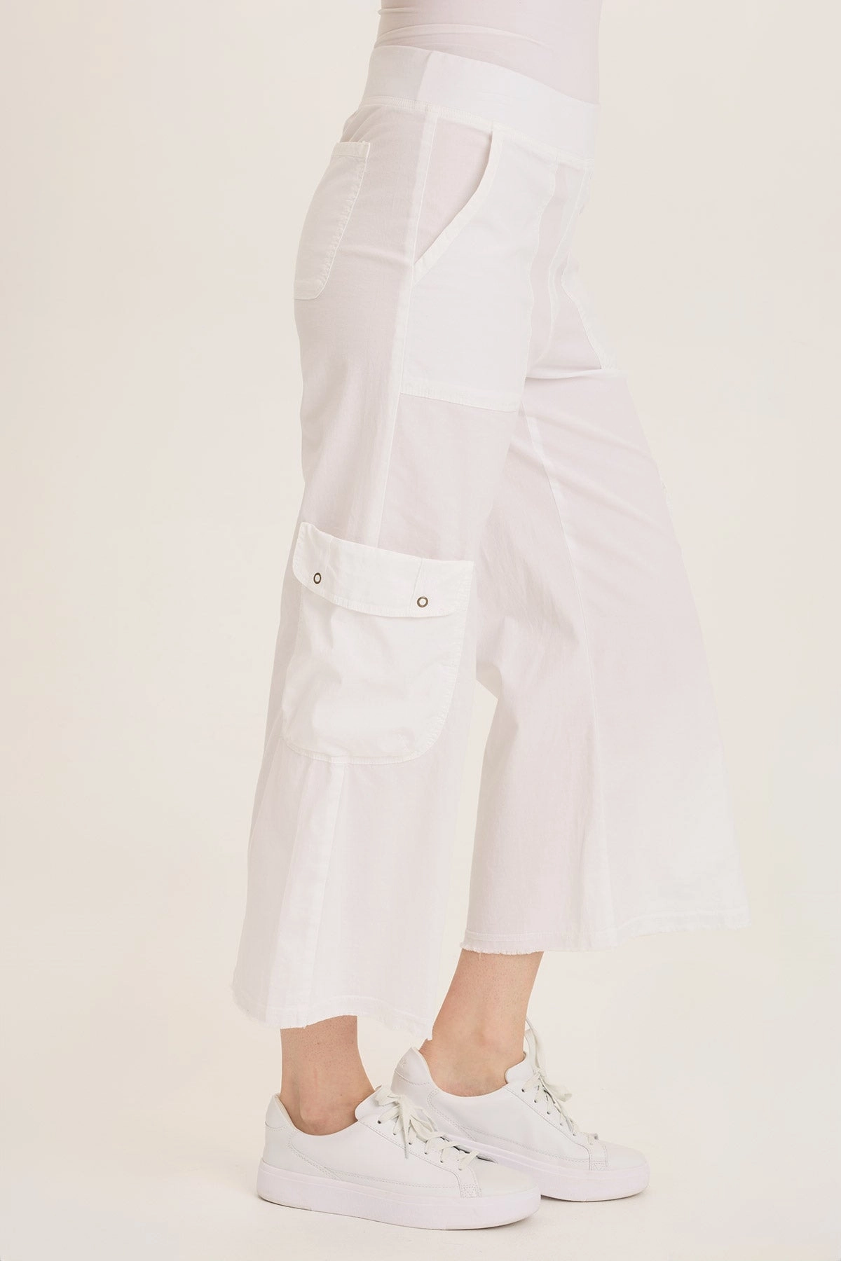 Femke Stretch Poplin Cargo Crop