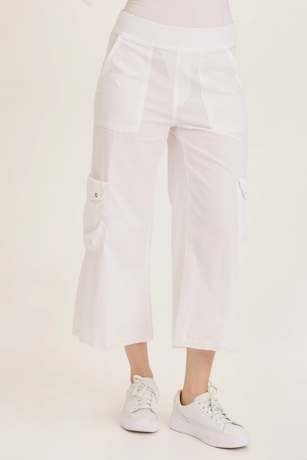 Femke Stretch Poplin Cargo Crop