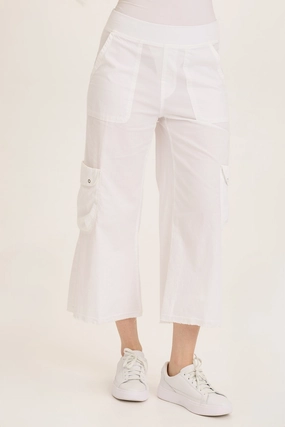 Femke Stretch Poplin Cargo Crop