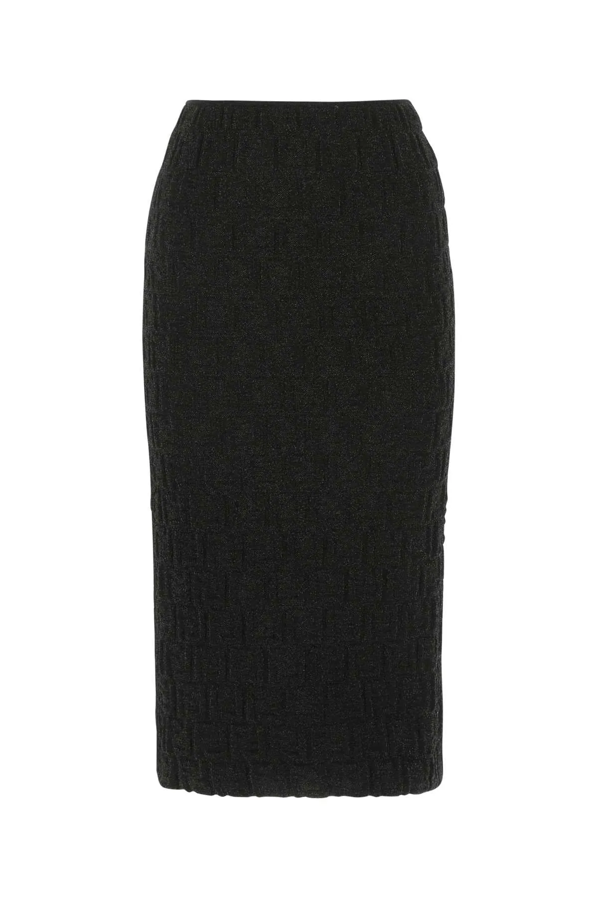 Fendi All-Over Embossed FF Motif Midi Skirt